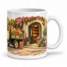 Mug rétro - Le Camion des livraisons, anse à droite