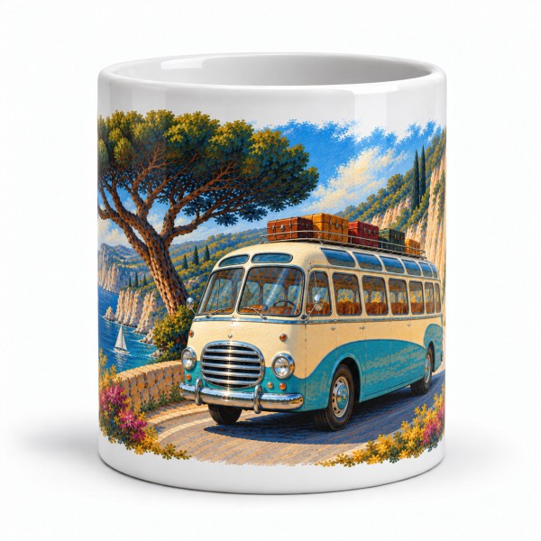 Mug rétro - L’Autocar des excursions, Manufacture Arssans