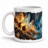 Mug Jules Verne - Voyage au centre de la Terre, façon tableau, anse à gauche