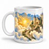 Mug imaginaire - Le Château dans les nuages, anse à gauche
