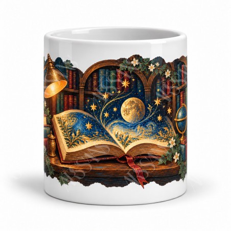 Mug imaginaire - La Bibliothèque des songes, vue de face