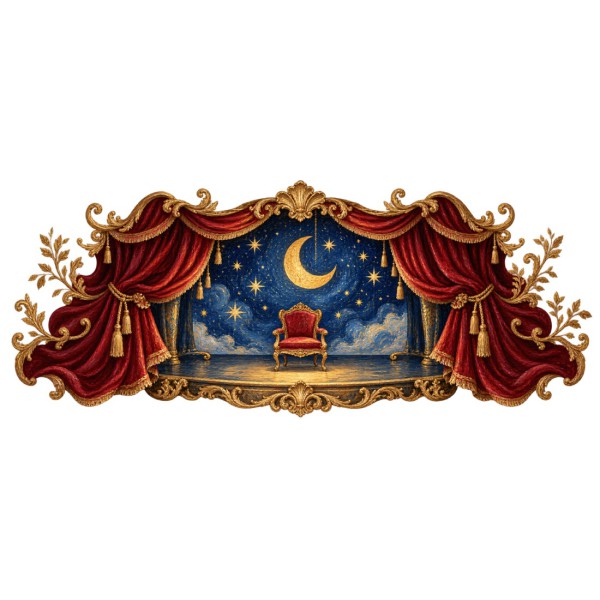Mug imaginaire - Le Théâtre des étoiles, décor à plat