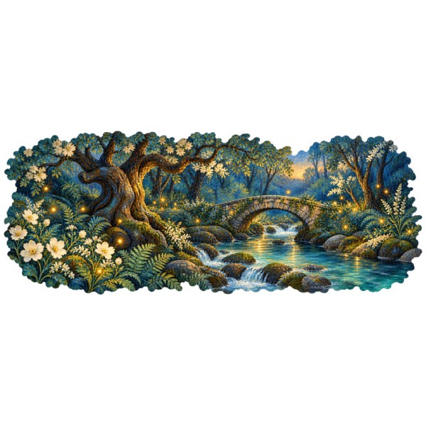 Mug imaginaire - La Forêt des lucioles, décor à plat