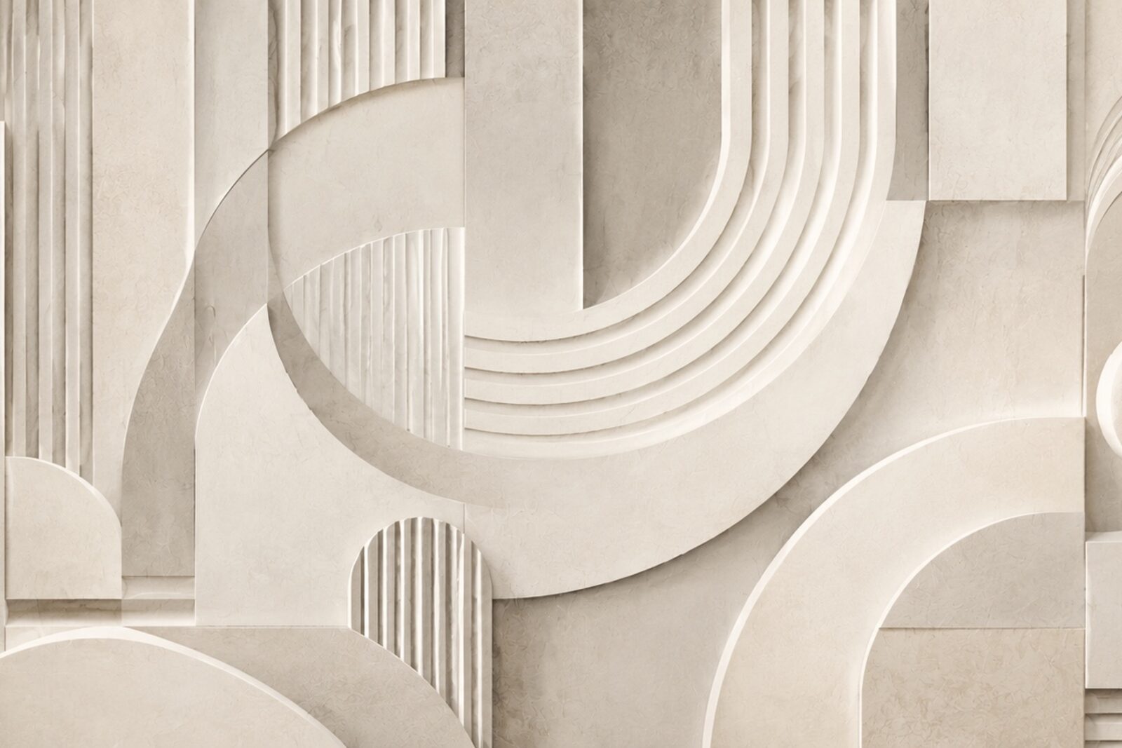 Mise en situation - Bas-relief de plâtre sculpté (vue 01)