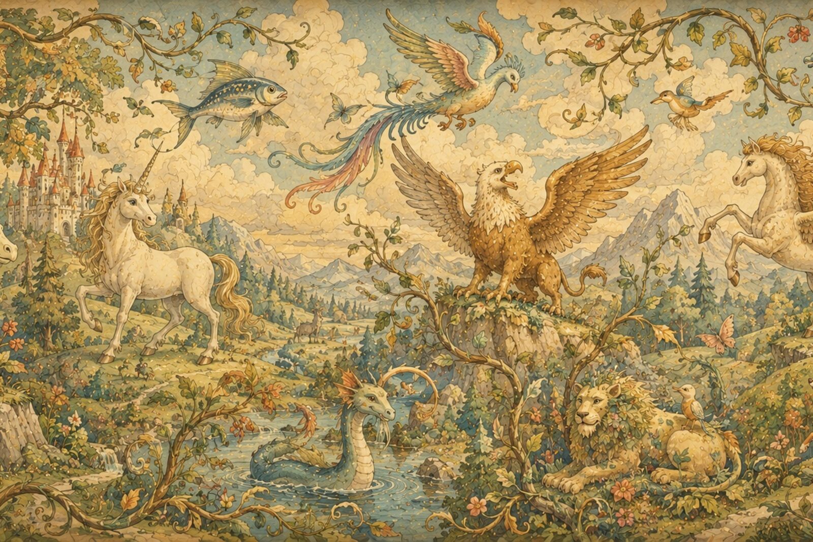 Mise en situation - Bestiaire fabuleux des enfants (vue 01)