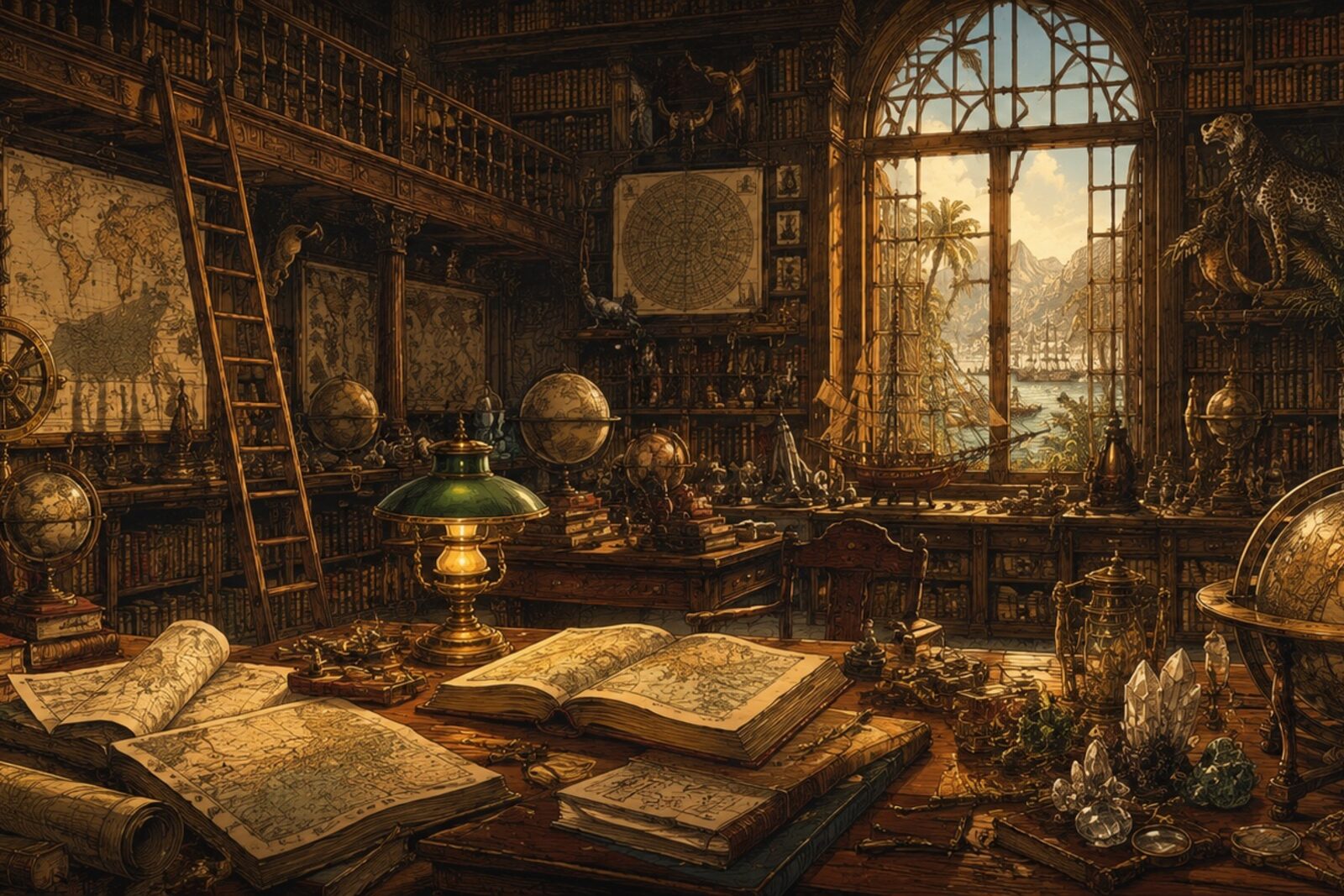 Mise en situation - Cabinet de l’explorateur (vue 01)