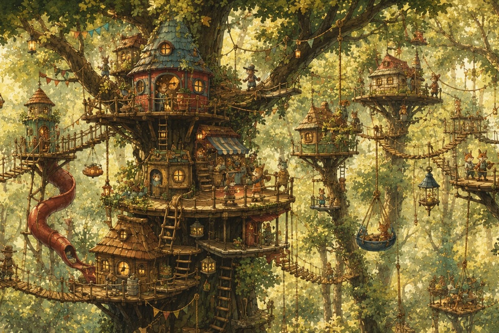 Mise en situation - Cité dans les arbres (vue 01)