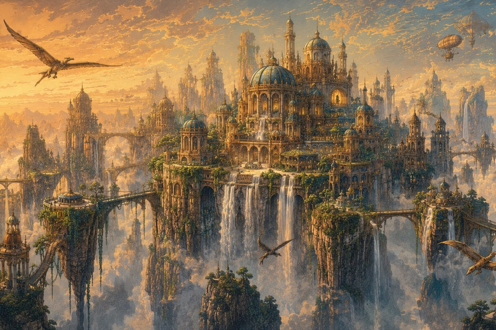 Mise en situation - Cité imaginaire suspendue (vue 01)