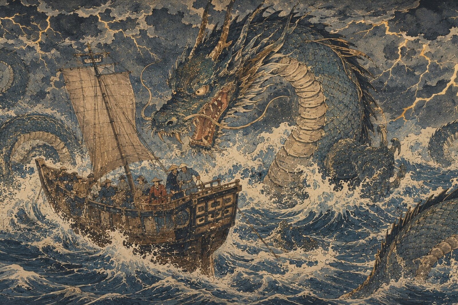 Mise en situation — Dragon des mers (vue 01)