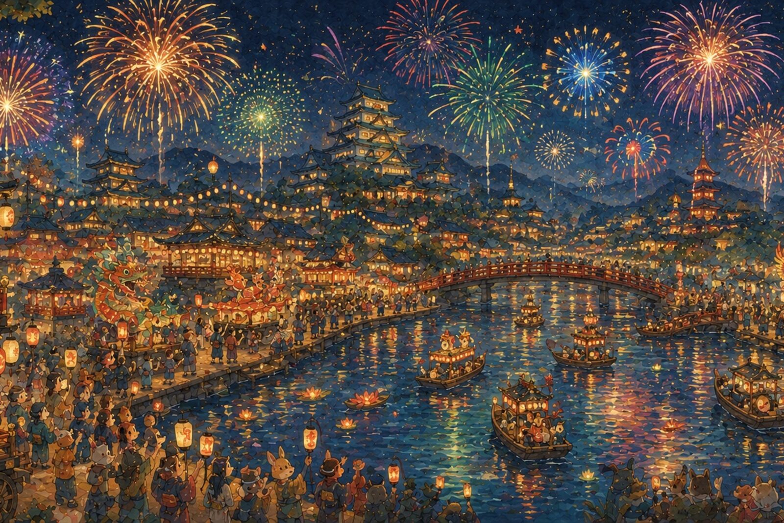 Mise en situation — Festival des feux d'artifice (vue 01)