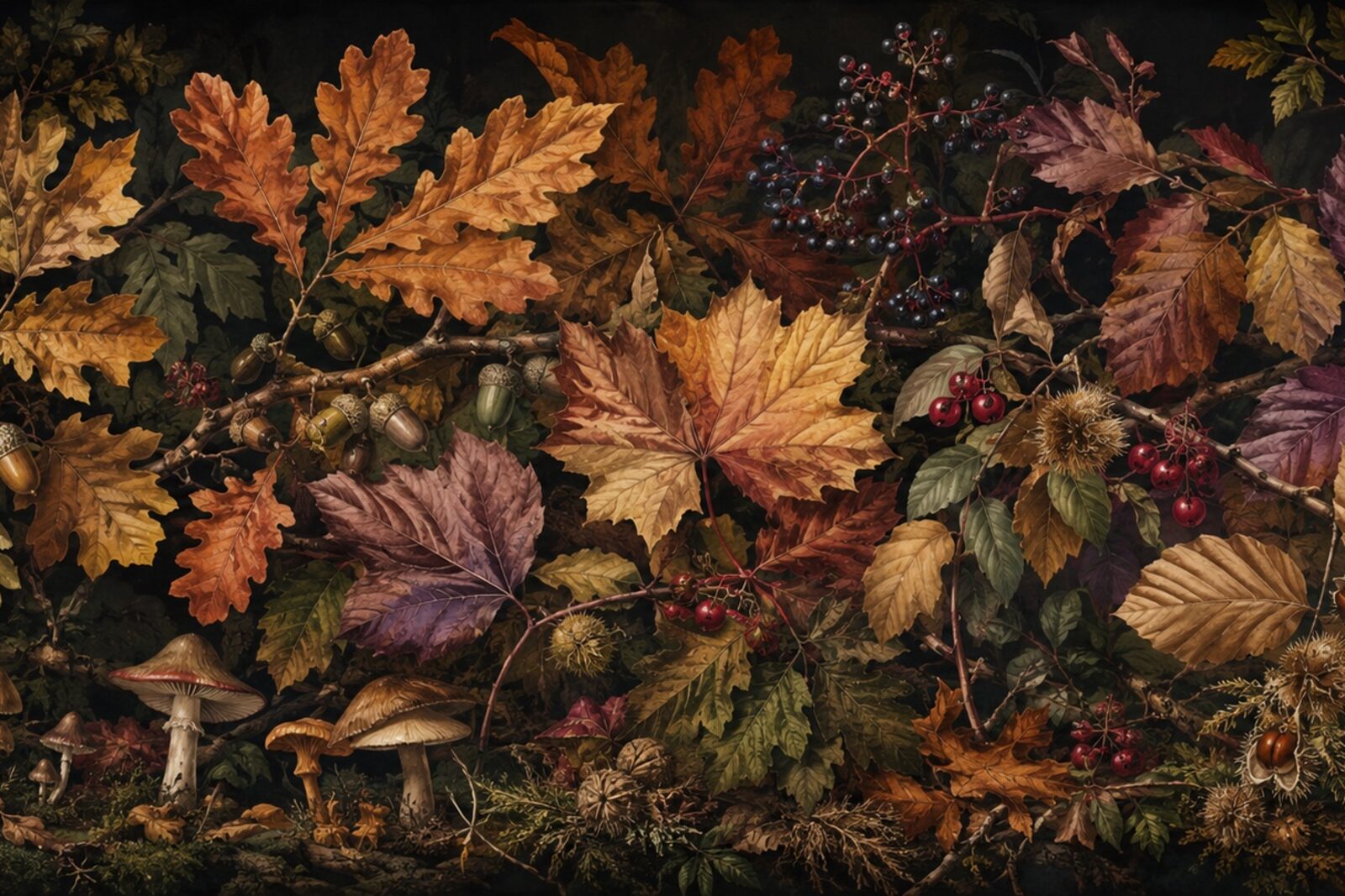 Mise en situation - Feuillages d'automne (vue 01)