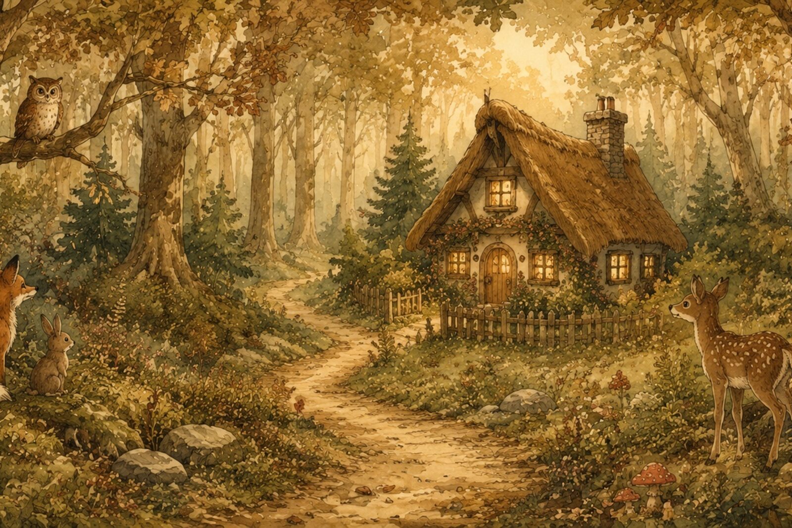Mise en situation - Forêt des contes à l’ancienne (vue 01)