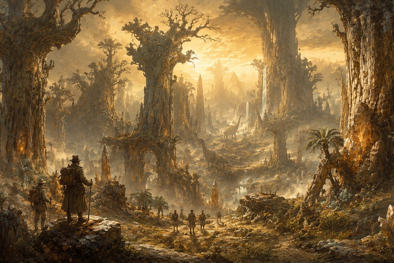 Mise en situation - Forêt pétrifiée du monde perdu (vue 01)