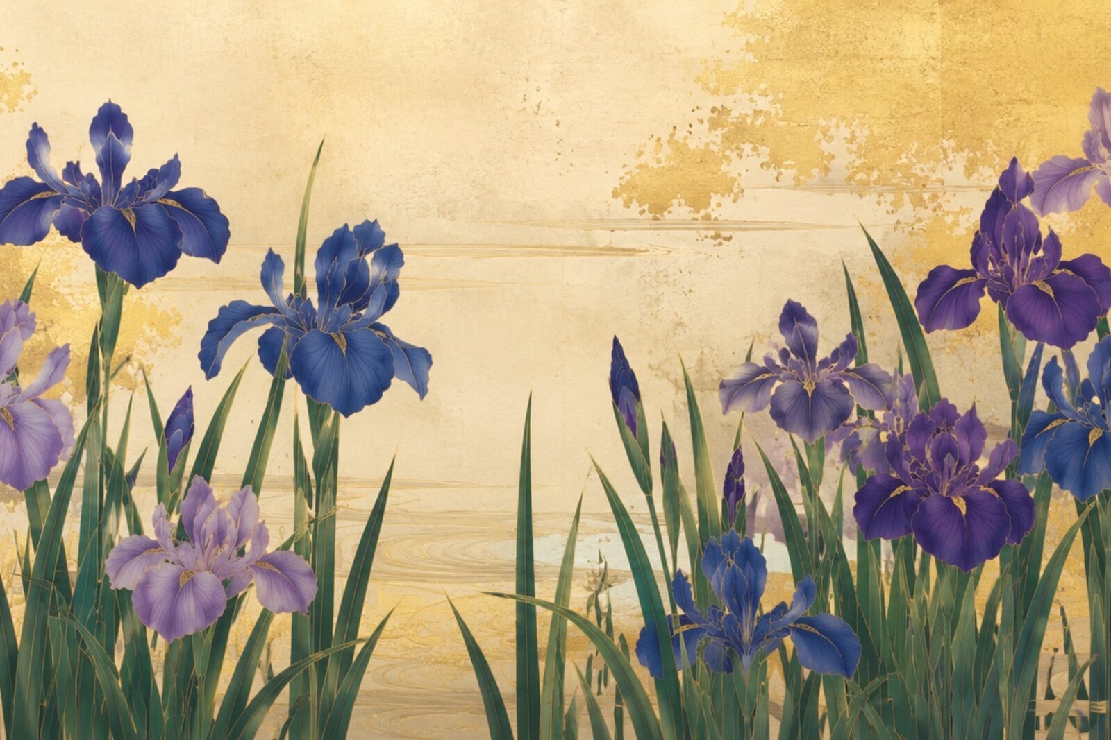 Mise en situation — Iris au bord de l'eau (vue 01)