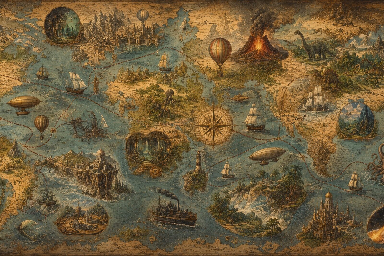Mise en situation - La carte des voyages extraordinaires (vue 01)