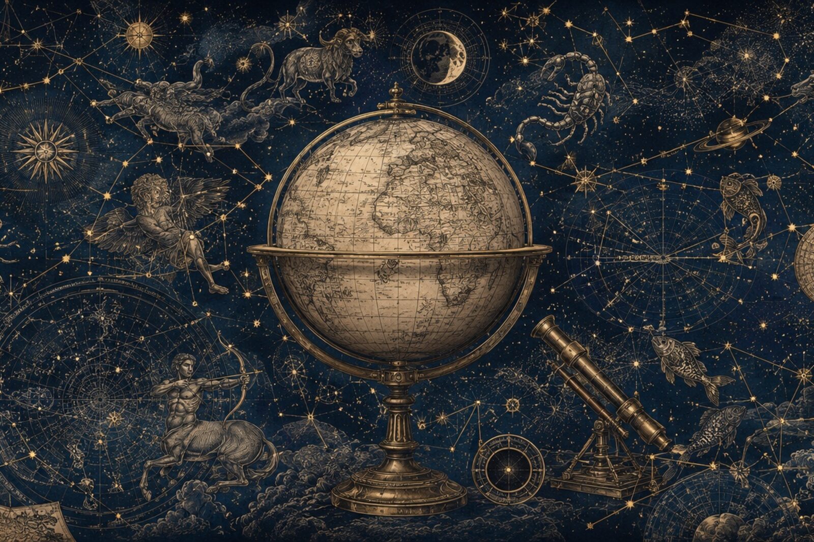 Mise en situation - Le Globe et les Constellations (vue 01)