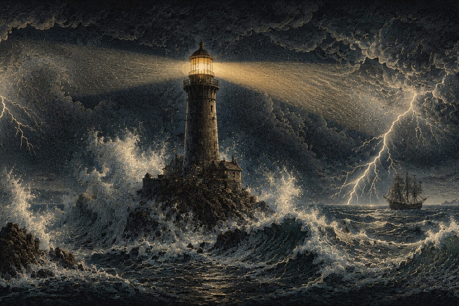 Mise en situation - Le phare dans la tempête (vue 01)