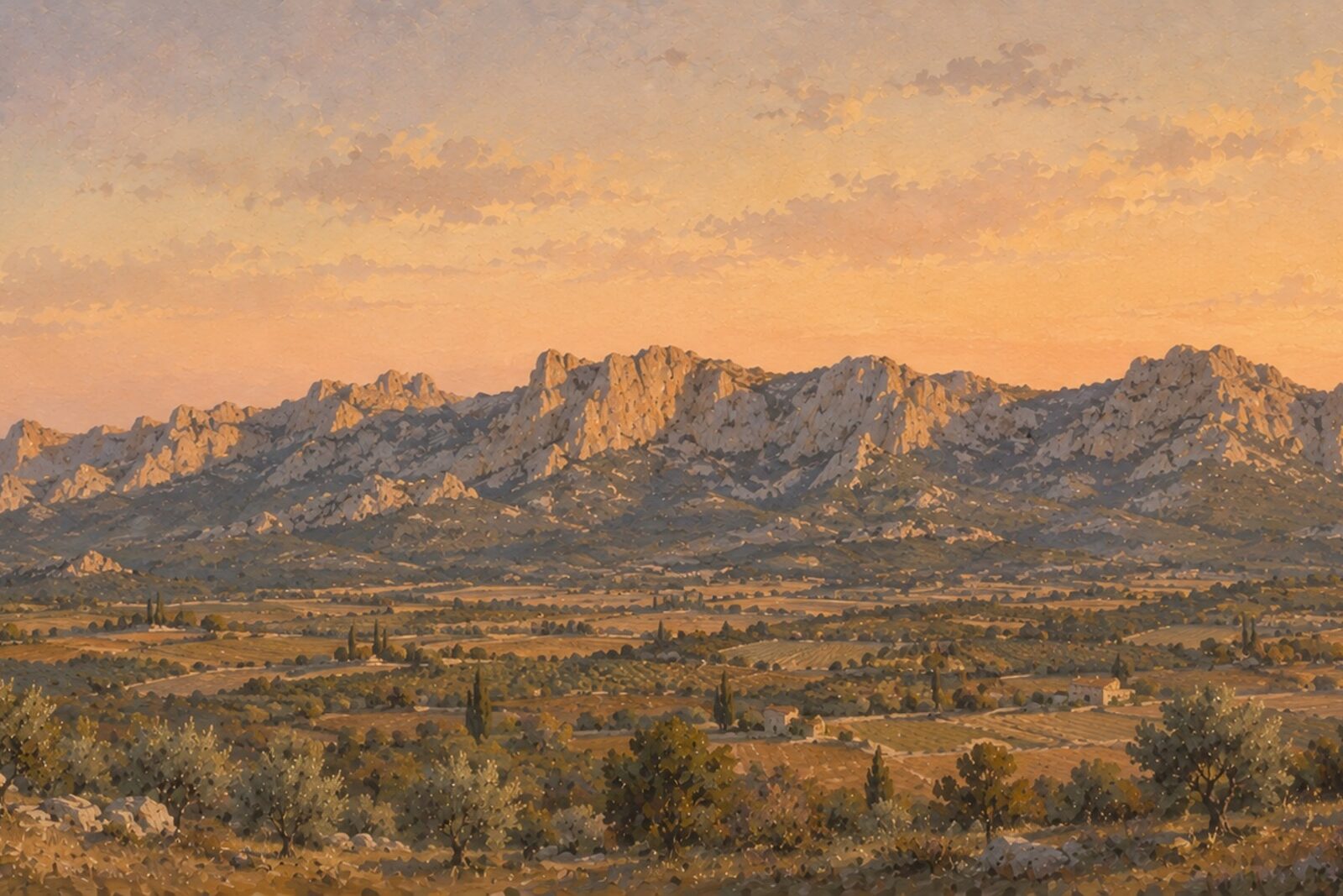 Mise en situation - Lignes de crête des Alpilles (vue 01)