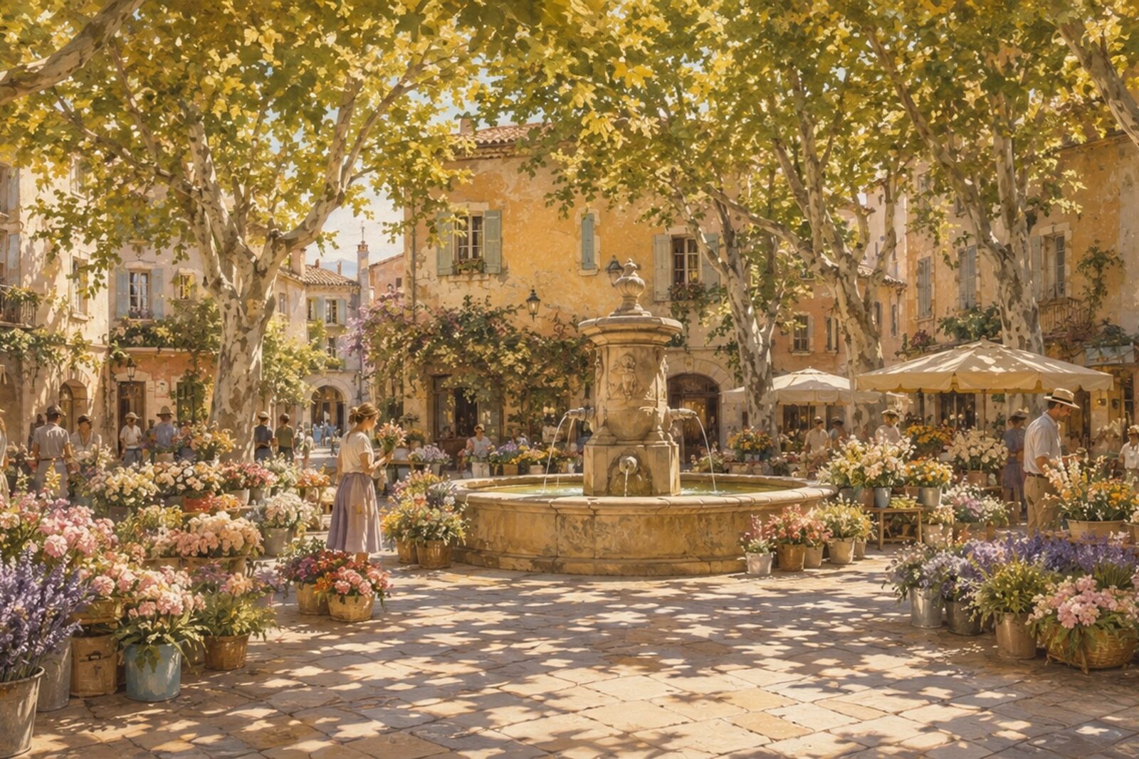 Mise en situation - Marché aux fleurs (vue 01)