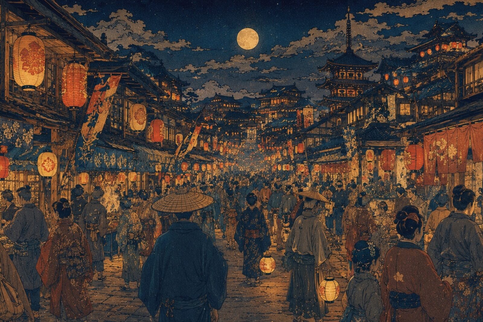 Mise en situation — Marché nocturne (vue 01)