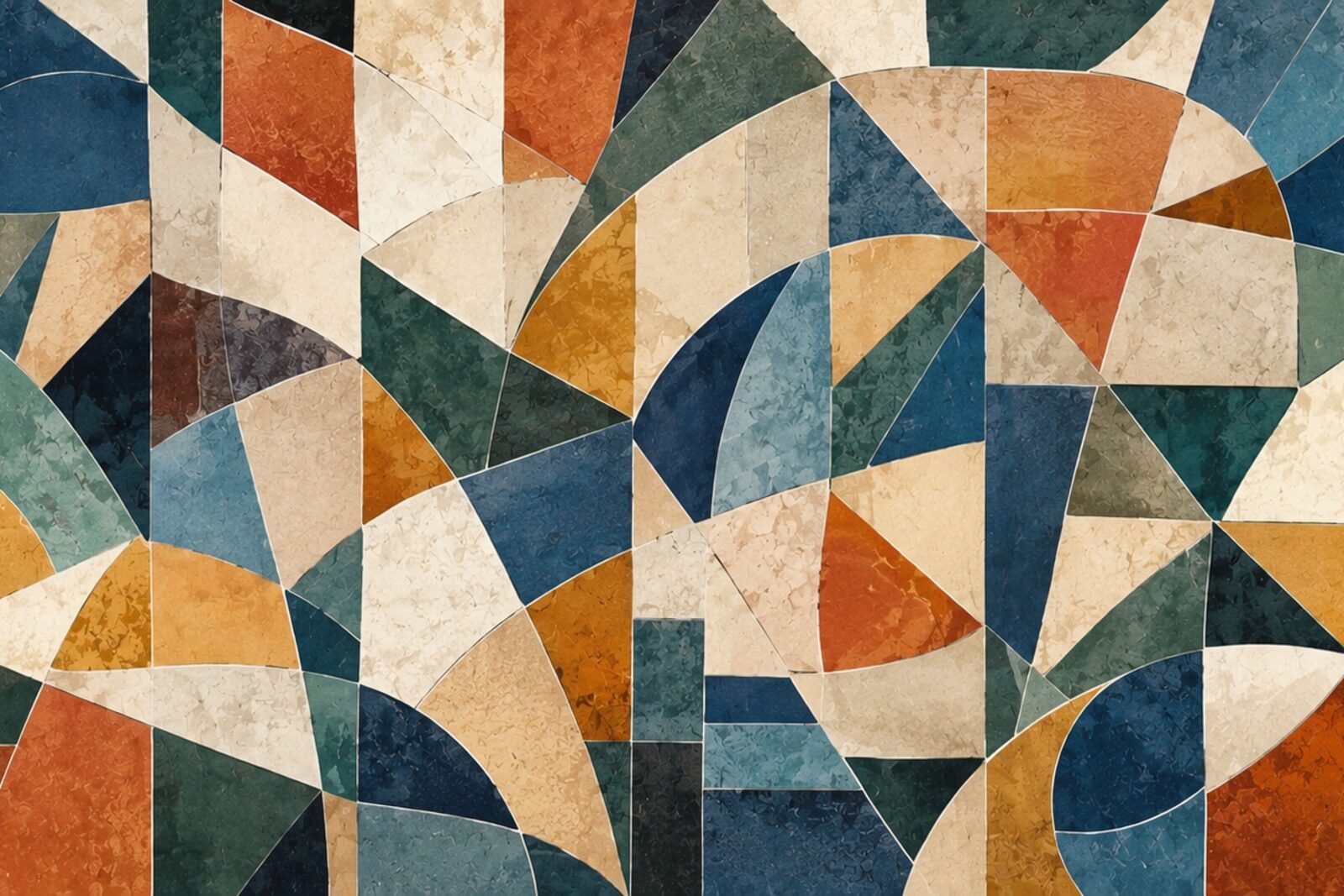 Mise en situation - Mosaïque géométrique moderne (vue 01)