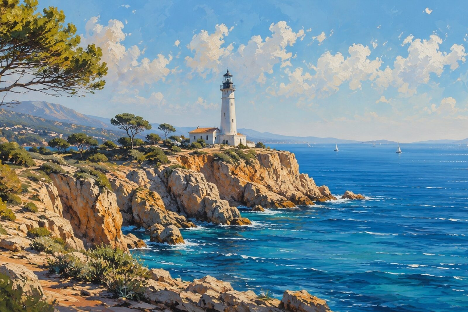 Mise en situation - Phare de la côte (vue 01)