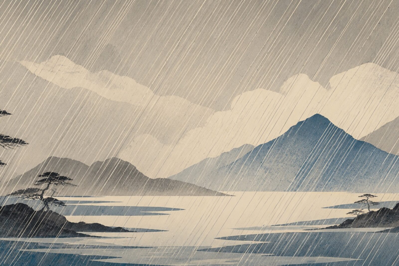 Mise en situation — Pluie d'estampe (vue 01)