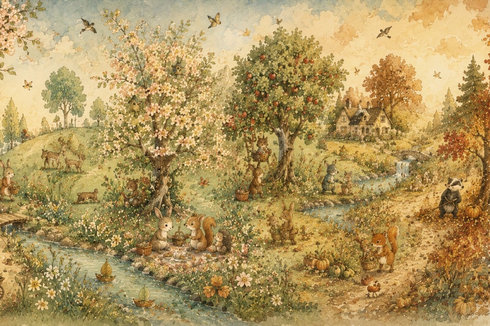 Mise en situation - Ronde des saisons enchantée (vue 01)