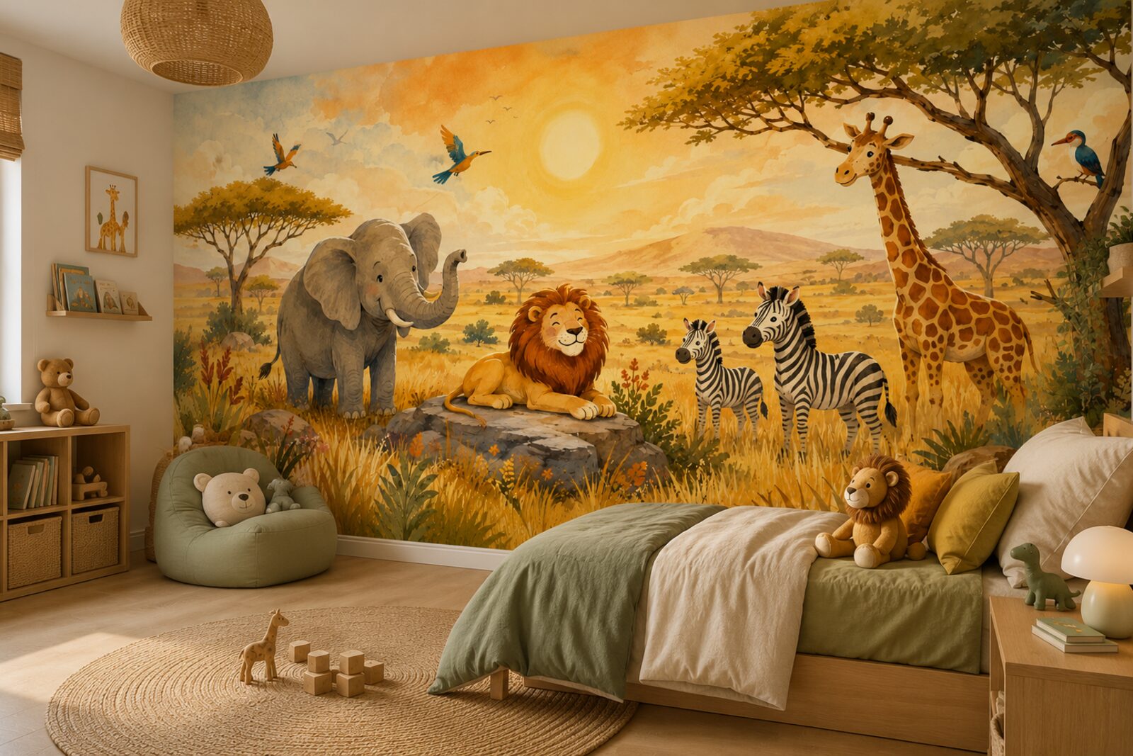 Mise en situation - Safari joyeux dans la savane (vue 02)