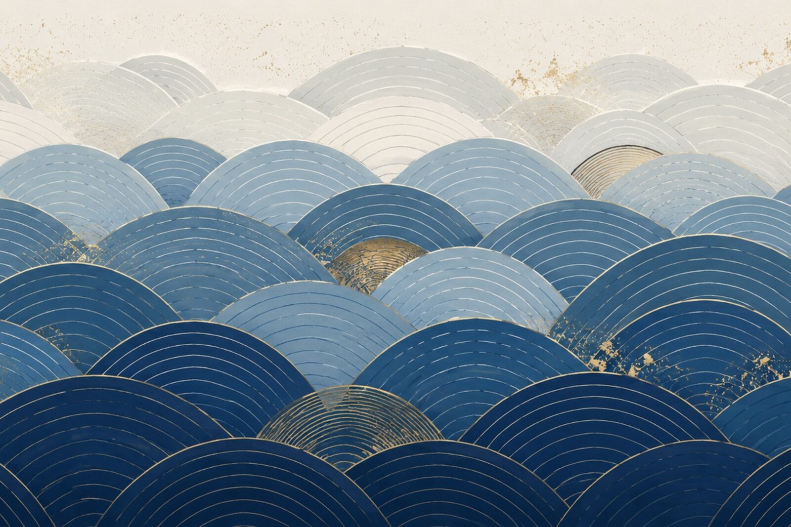 Mise en situation — Vagues seigaiha (vue 01)