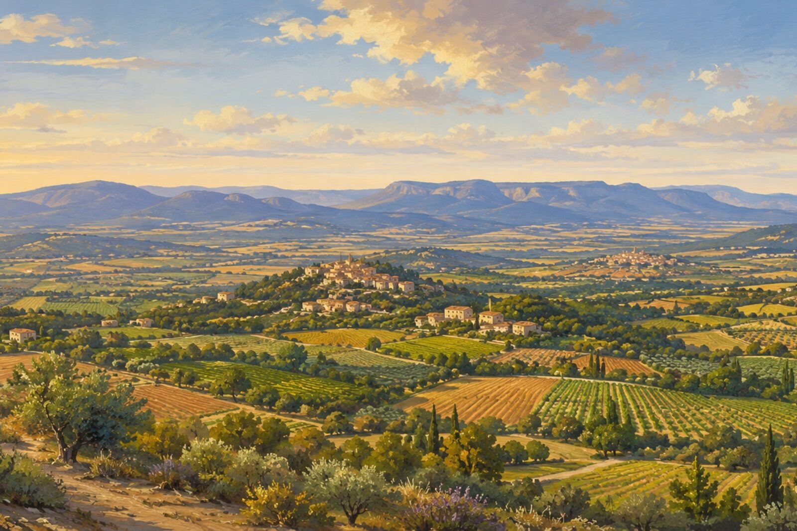 Mise en situation - Vallée du Luberon (vue 01)