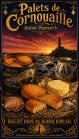 Affiche vintage confiserie - Palets de Cornouaille - Atelier Penmarc’h