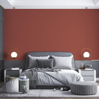 Papier Peint Uni Terracotta