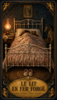 Affiche vintage enfance - Le Lit en Fer Forgé