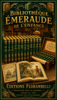 Affiche vintage imagerie ancienne - Bibliothèque Émeraude de l’Enfance