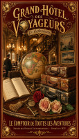 Affiche vintage Jules Verne - Grand Hôtel des Voyageurs Extraordinaires
