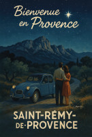 Affiche vintage Provence - Échappée belle - Saint-Rémy sous les étoiles
