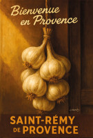 Affiche vintage botanique - Ail de Provence - Bouquet du Terroir