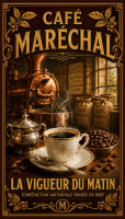 Affiche vintage café - Café Maréchal