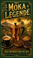 Affiche vintage café - Moka Légende