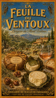 Affiche vintage fromage - La Feuille du Ventoux - Chèvre au Châtaignier