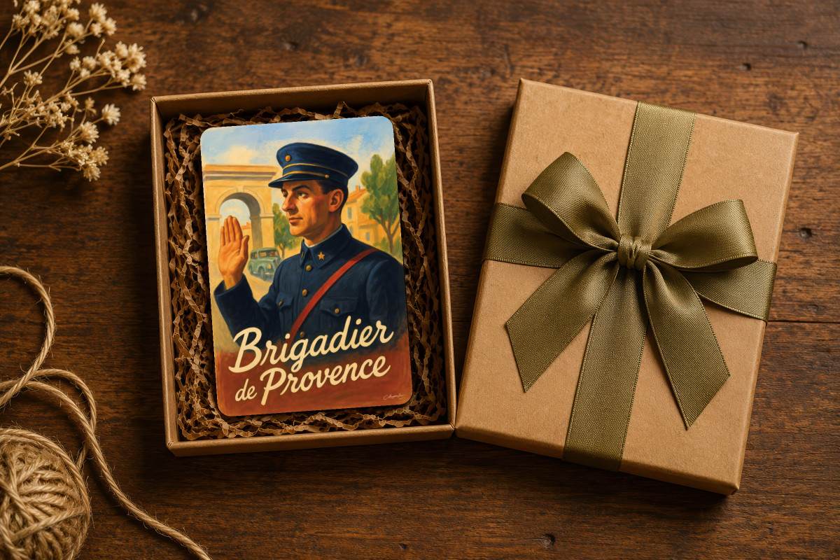 Mockup magnet 01 — Magnet Brigadier de Provence