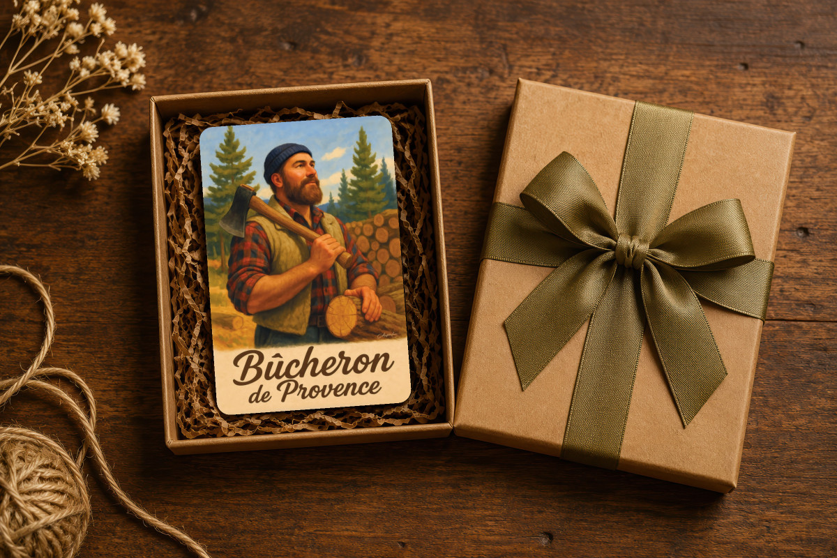 Mockup magnet 01 — Magnet Bûcheron de Provence