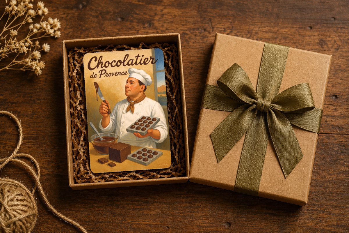 Mockup magnet 01 — Magnet Chocolatier de Provence