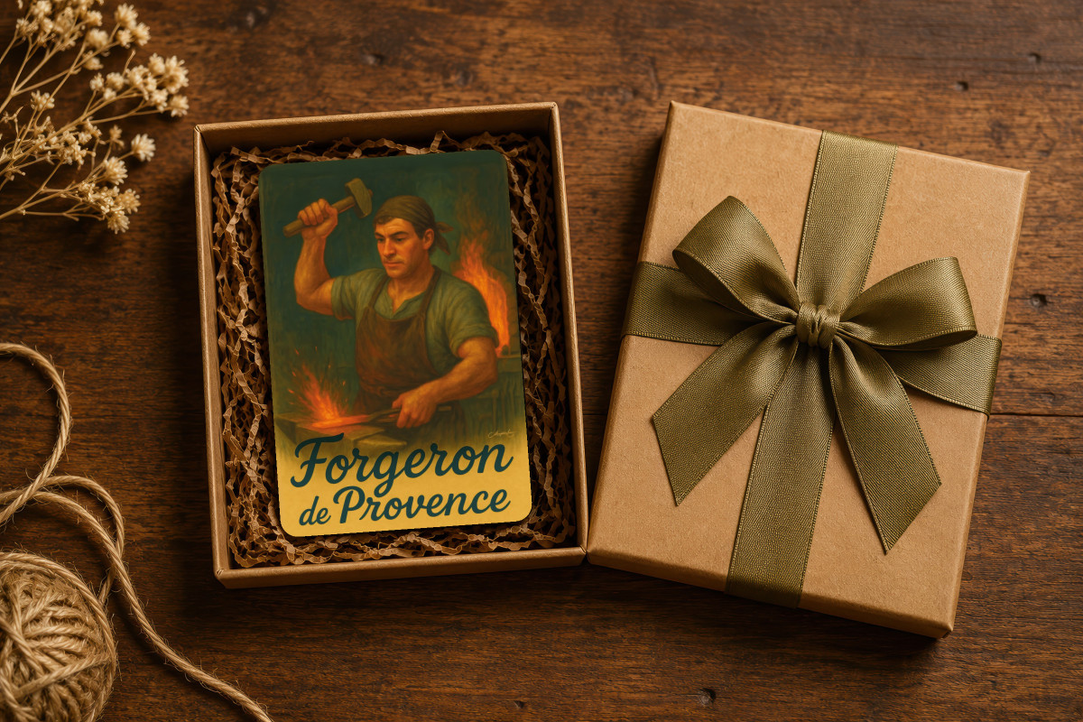 Mockup magnet 01 — Magnet Forgeron de Provence