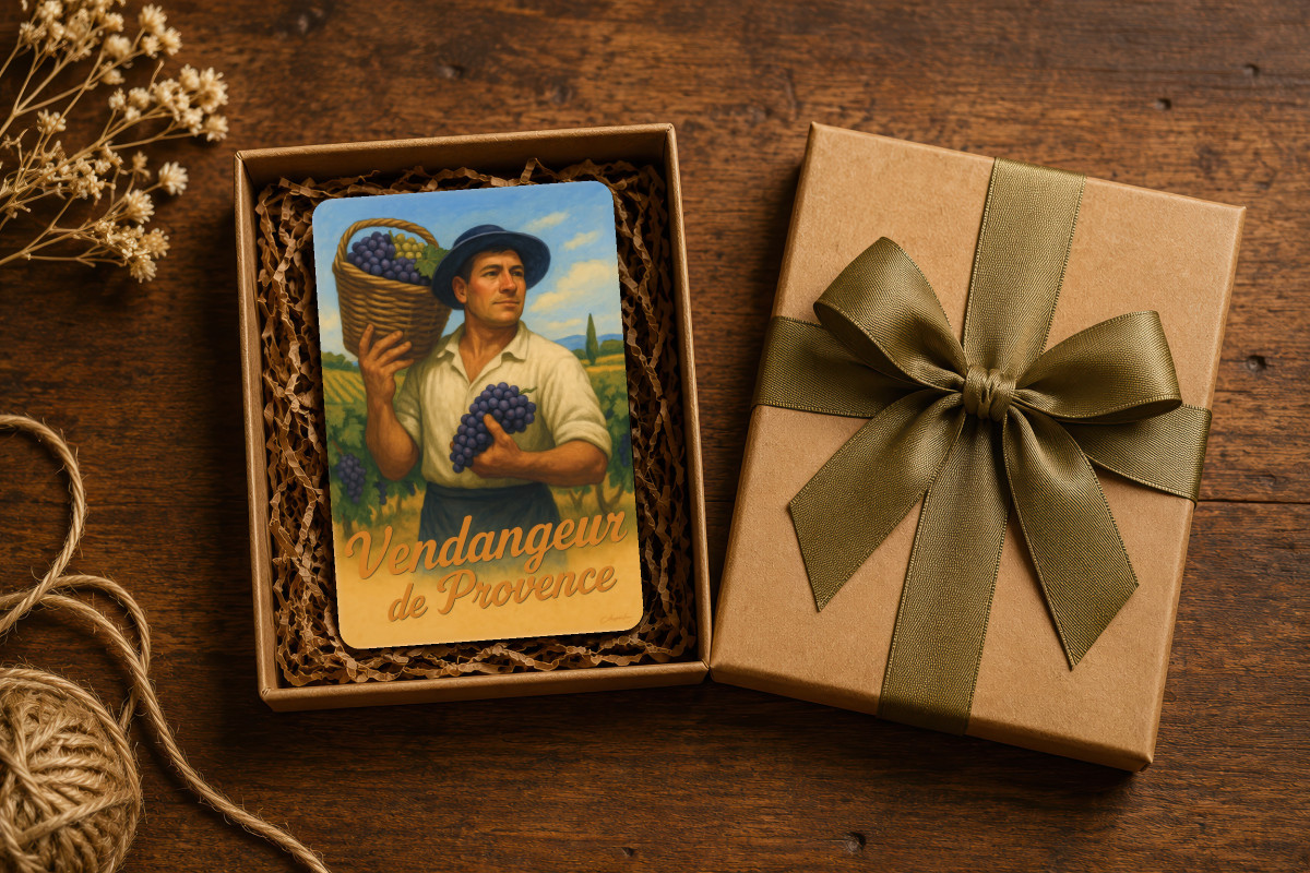 Mockup magnet 01 — Magnet Vendangeur de Provence