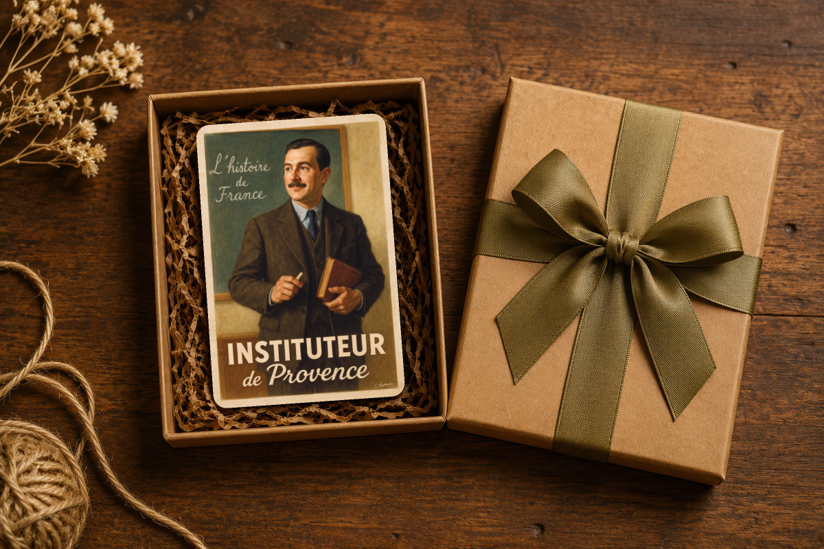 Mockup magnet 01 — Magnet Instituteur de Provence – Leçon d’Histoire