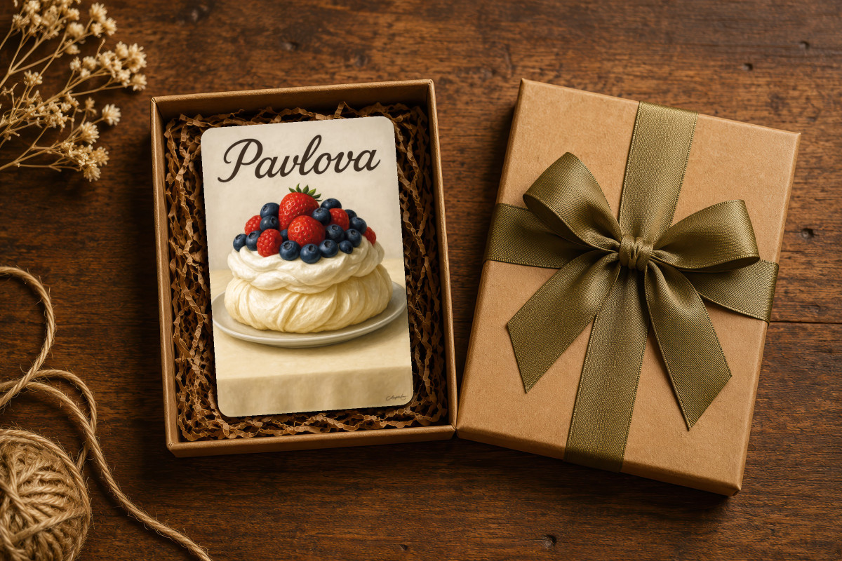 Mockup magnet 01 — Magnet Pavlova – Le ballet des saveurs