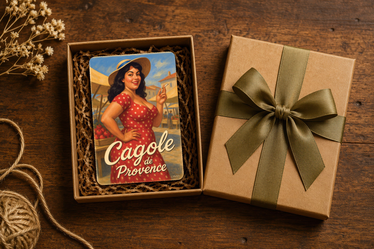Mockup magnet 01 — Magnet Cagole de Provence – La reine du marché