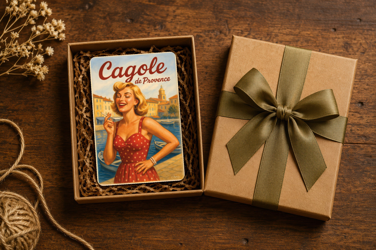 Mockup magnet 01 — Magnet Cagole de Provence – Rieuse et radieuse